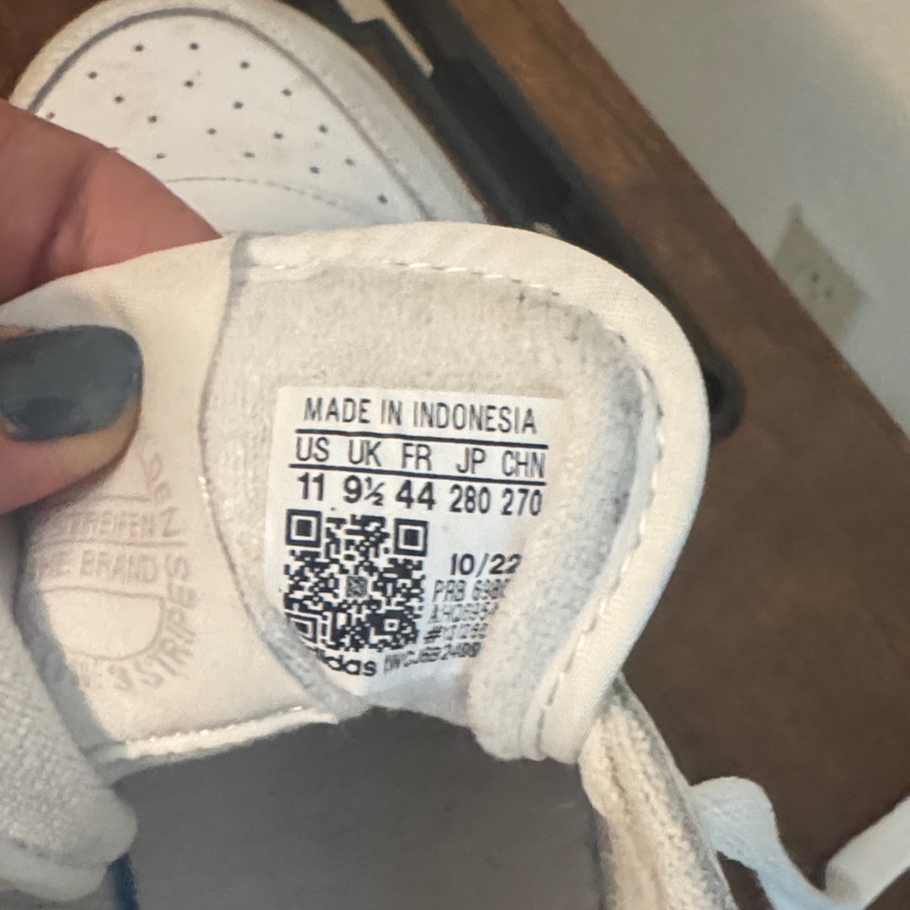 Adidas Triple White Leather Sneakers - Picture 3 of 4